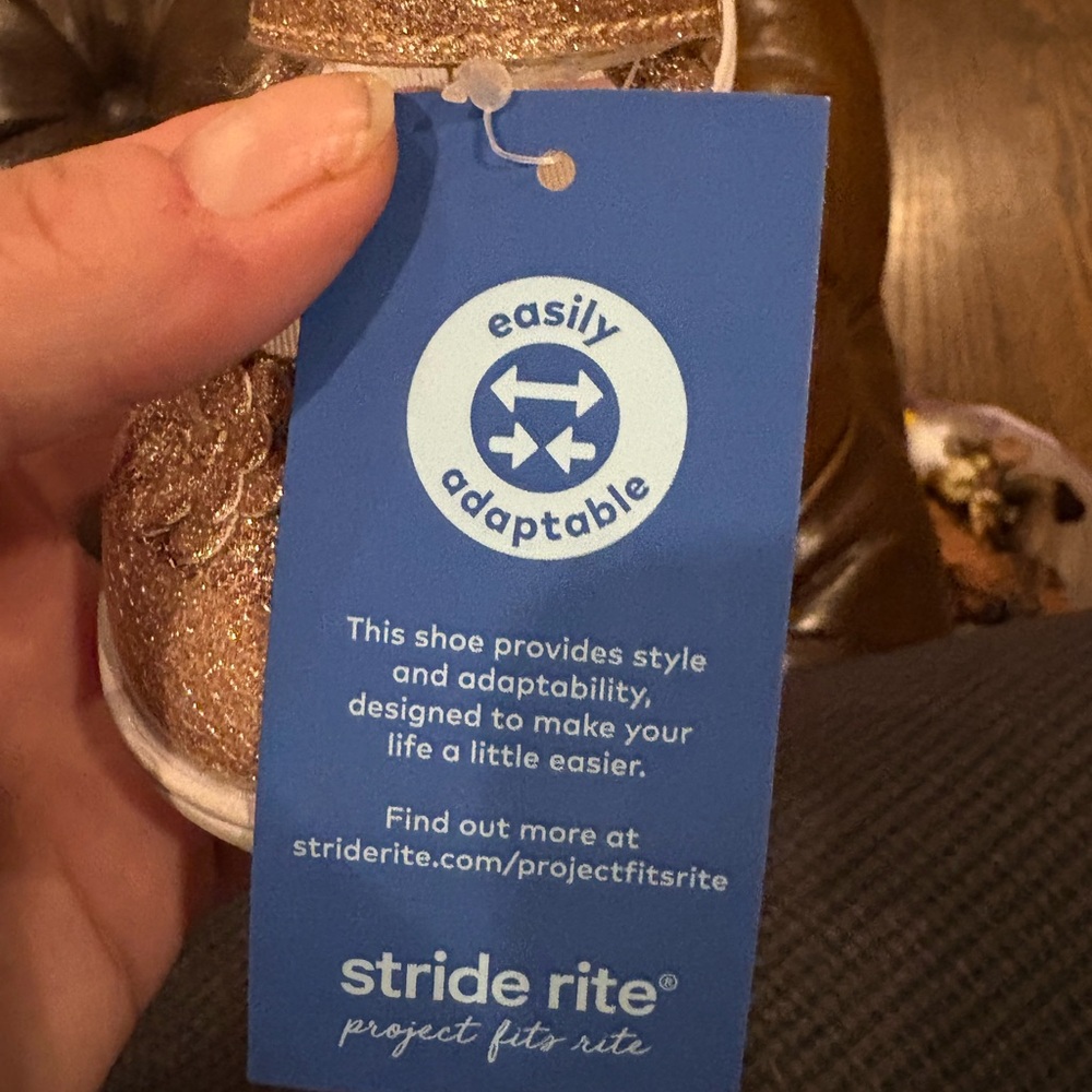 NWT Stride Rite 4.5 XW baby" Holly" Mary Jane's - Picture 6 of 7